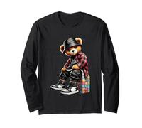 Hip Hop Teddy Bear Vibes Friends Manga Larga