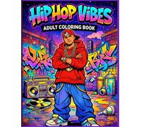 Hip-Hop Vibes Coloring Book for Adults & Teens: 8.5*11 Inches | Street style, Rap Culture, Graffiti & Urban Fashion Designs for Relaxation