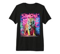 Hip Hop Y2K Vintage Hipster Urban Streetwear Tiger Camiseta Premium