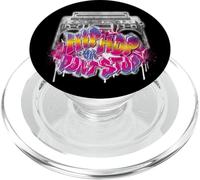 Hip Hop Ya Don't Stop - Old School 80s 90s Boombox PopSockets PopGrip para MagSafe