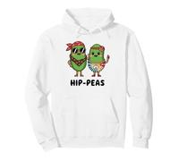 Hip-Peas - Juego de Palabras de Verduras con Signo de Paz Retro Divertido Sudadera con Capucha