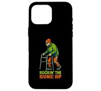 Hip Recovery Rockin The Bionic Hip Fun Women's Get Well Carcasa para iPhone 16 Pro MAX