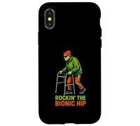 Hip Recovery Rockin The Bionic Hip Fun Women's Get Well Carcasa para iPhone X/XS