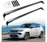 HIPATU 2 Piezas Barras de Techo de Coche para Jeep Compass 2017-2022 2023, Barras Portaequipajes de Techo Barras Transversales de Aluminio Coche Accesorios