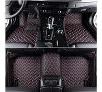 HIPATU Cuero Alfombrillas Coche para Nissan X-Trail III (T33) 2022 2023 5-Seat, Juego Completo Protección Moqueta Interior Antideslizante Impermeable Automovil Alfombras,Black-Red