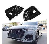 HIPATU Rejilla de Luz Antiniebla Delantera de Coche para Audi Q5 80A 2021 2022, Cubierta de Rejillas de Faro Antiniebla para Lado Inferior del Parachoques Delantero