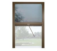 hiperbriko mosquitera vertical plisada reductible bronce melodías 160x h160 cm