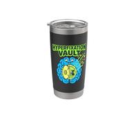 Hiperfijación Bóveda Nerd Humor Cerebro Juegos Obsesión Gamer Vaso térmico de acero inoxidable de doble pared