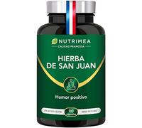 Hipérico Hierba de San Juan - Buen Humor Antiestrés Energía 100% Natural Dormir Bien - 90 Cápsulas Fabricado en Francia Nutrimea