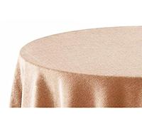 HIPERMANTA Falda Mesa Camilla Redonda Lisa Tacto Suave 100% Poliéster. Tamaño diámetro 90 cm - 233 cm, Camel.