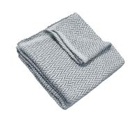 HIPERMANTA Manta Algodón Fina Muy Suave Foulard Multiusos Sofa. Plaid Sofa. Plaid Multiusos. Manta para Coche. Colcha Comoda Practica Suave Calida. Modelo Bergen 120x180 cm Color Gris Oscuro