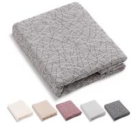 HIPERMANTA Manta Fina Muy Suave Foulard. Colcha Multiusos Sofa. Plaid Sofa. Plaid Multiusos Cubresofa. Manta Coche. Comoda Practica Suave Calentita. Modelo Marbre 180x290 cm Color Gris Oscuro