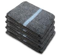 HIPERMANTA Manta para Mudanza Multiusos. Manta para Yoga, Mascotas, Pic-Nic, Viaje. 200X140 cm Material Reciclado Perchado y Suave. Protección de Muebles. Pack 4 Unidades. Gris