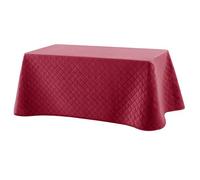 HIPERMANTA Mesa Camilla Invierno Rectangular.120x70 cm. Ropa Falda Camilla Suave. Faldillas Mesa Camilla Calida. Acolchada Cuadros. Color Rojo