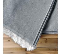 HIPERMANTA Plaid Sofa. Colcha Multiusos Sofa. Manta Foulard. Plaid Multiusos Cubresofa. Comoda Practica Suave Calida. Modelo Indo 225x285 cm Color Tejano