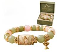 Hiphiprun Pulsera de edición limitada 2026 con diseño de amor, paz, primavera, colibrí, bendiciones, con caja de regalo para mujer, pulsera inspiradora de abeja, arándano, mariposa, joyería, abalorios