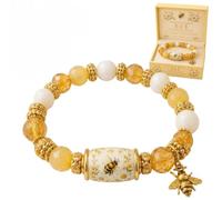 Hiphiprun Pulsera de edición limitada 2026 con diseño de amor, paz, primavera, colibrí, bendiciones, con caja de regalo para mujer, pulsera inspiradora de abeja, arándano, mariposa, joyería, abalorios