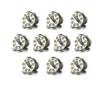 HiPicco Rodamientos axiales de bolas de empuje, 10 piezas F5-10M rodamientos axiales de bolas 3 en 1, 5 mm x 10 mm x 4 mm, acero cromado de una sola dirección