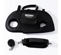 HIPIPET - Mochila transportadora para perros, bolsa de hombro portátil para mascotas con correa, para perros pequeños, 4-18 libras, beige (negro, XL)