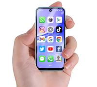 Hipipooo Mini Smartphone 4G, Dual SIM, Pantalla de 3,88 Pulgadas, cámara Dual 2.0+5.0MP, batería de 1950mAh, Mini teléfono Android 12 para niños(Azul,3GB+32GB)