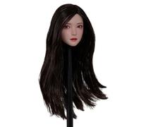 HiPlay 1/6 Escultura de Cabeza de Belleza Asiática con Ojos Móviles - Versión Yueyue para Figuras de Acción