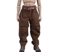 HiPlay ATStory - Figura de figura a escala 1/12 - Ropa para muñecas: pantalones marrones oscuros y cinturón marrón, para figura de acción coleccionable de 6 pulgadas HLSZSK