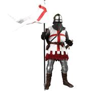 HiPlay COOMODEL 1/6 Serie Imperio Armadura de Metal Caballero Británico/Caballero Feudal Figuras de Acción