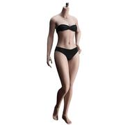 HiPlay Cuerpo de Figura de acción Escala 1/6 TBLeague Seamless Femenino Busto pequeño proporcional S47D Piel Oscura pies Desmontables sin Cabeza