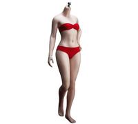 HiPlay Cuerpo de Figura de acción Escala 1/6 TBLeague sin Costuras Femenino Busto pequeño proporcional S46C Piel Oscura pies no Desmontables y sin Cabeza