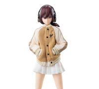 HiPlay HASUKI Baseball Jacket and Pleated Skirt Set 1/12 Scale Mecha Lady Clothing Pack CS014B Doll Clothes Accessory Fit Action Figure