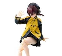 HiPlay HASUKI Baseball Jacket and Pleated Skirt Set 1/12 Scale Mecha Lady Clothing Pack CS014C Doll Clothes Accessory Fit Action Figure