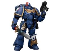 HiPlay JOYTOY 1/18 Warhammer 40,000 Héroes del Capítulo Ultramarines Teniente Primaris Erastus JT2481 Reedición Figuras de Acción