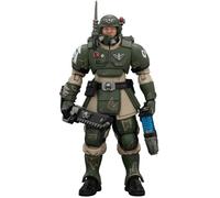 HiPlay JOYTOY Warhammer 40,000 Astra Militarum Kasrkin 1 con Espada Sierra y Pistola de Plasma (JT04933) Figura de acción a Escala 1/18