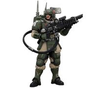 HiPlay JOYTOY Warhammer 40,000 Astra Militarum Kasrkin 3 con Hot-Shot Lasgun y Vox-Caster (JT04957) Figura de acción a Escala 1/18