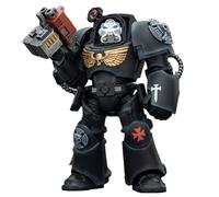 HiPlay JOYTOY Warhammer 40.000 Black Templars Terminator 2 con Puño de Poder y Storm Bolter JT03103 Figura de Acción Escala 1/18
