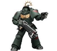 HiPlay JOYTOY Warhammer 40,000: Space Marine 2 Dark Angels Intercesor Pesado con Rifle de Perdigones Pesado y Pistola de Perdigones (JT03684 Edición de Juego) Figura de Acción Escala 1/18