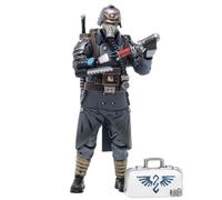 HiPlay JOYTOY Warhammer 40K Astra Militarum Escuadrón Veterano de la Muerte de Krieg de la Guardia Imperial Sanitario (JT2696) Figura de acción Escala 1/18