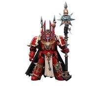 HiPlay JoyToy Warhammer 40K Chaos Space Marines Crimson Slaughter Sorcerer Lord in Terminator Armour Figura de acción Coleccionable Escala 1:18