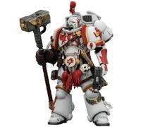 HiPlay JOYTOY Warhammer 40K Edición de Juego White Scars Campeón Intercesor de Asalto con Martillo de Trueno y Pistola Bolter (JT04407) Figura de Acción Escala 1/18