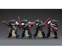 HiPlay JoyToy × Warhammer 40K Juego completo de figuras de acción a escala 1:18 con licencia oficial; Escuadra Cruzados Primaris de Templarios Negros