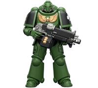 HiPlay JOYTOY Warhammer 40k Salamanders Intercessor con Rifle Bolter, Pistola Bolter y Espada de Cadena JT03875 Set de Figura de Acción en Escala 1/18