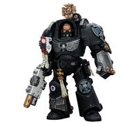 HiPlay JOYTOY Warhammer Serie 40K, Iron Hands Captain in Terminator Armour JT5116, 1/18 Escala Coleccionable Action Figure