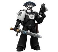 HiPlay JOYTOY Warhammer The Horus Heresy Raven Guard MkVI Sargento Táctico con Espada de Poder, Bolter y Pistola de Plasma JT03950 Juego de Figura de Acción en Escala 1/18