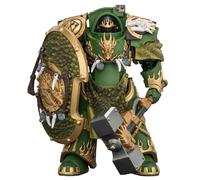 HiPlay JOYTOY Warhammer The Horus Heresy: Salamanders Firedrake Terminator 1 con Martillo de Trueno y Escudo de Tormenta de Escamas de Dragón (JT04629) Figura de acción Escala 1/18 de 4,8 Pulgadas