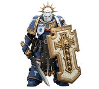 HiPlay JOYTOY Warhammer Ultramarines Torvald con Espada de Poder, Escudo Tormenta y Pistola Bolt JT02809 Figura de Acción Escala 1/18