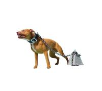 HiPlay JXK Figura de perro coleccionable: American Pit Bull Terrier, pintada a mano por expertos, resina realista, segura, figura de animal en miniatura escala 1:6 JXK129C