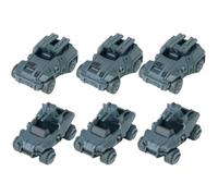 HiPlay Sheik Mainland Proyecto de 3 Minutos Lince y Puercoespín Conjunto de Vehículos Gris 6 en 1 Kit de Modelo Escala 1/60