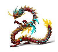 HiPlay SHENX Tech ZL-0001 Rey Dragón Rojo Modelo de Esqueleto de Aleación con Luz Kit de Montaje