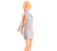 HiPlay Suéter de Muñeca 1/12 Pecho y Espalda Abiertos Color Gris para Figuras de Acción