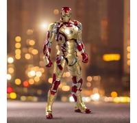 HiPlay ZD Toys Anniversary Series Collectible Figure Full Set: No-Luminous Version: Iron Hero MK42 (1906-42), 1:10 Escaleras Miniature Action Figurine BFGGTXMK42